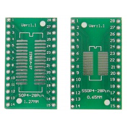 5 Stk. SMD SOP28/SSOP28 zu DIP Adapter PCB