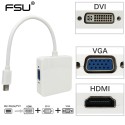 3 in 1 Mini DisplayPort HDMI/DVI/VGA Adapter