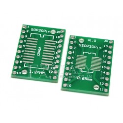 5 pcs. SMD SOP20/SSOP20 a DIP Adapter PCB