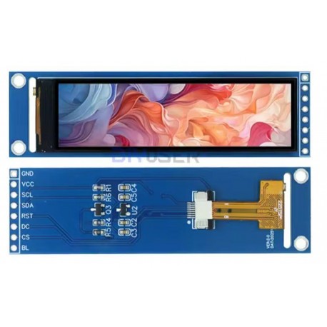 2.25" TFT SPI Display Modul ST7789 284*76 Pixel