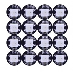 10Stk WS2811 RGB LED Pixel PCB schwarz