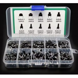 200Stk Micro Push Button Tactile Switch 6x6mm 10 Längen x 20Stk